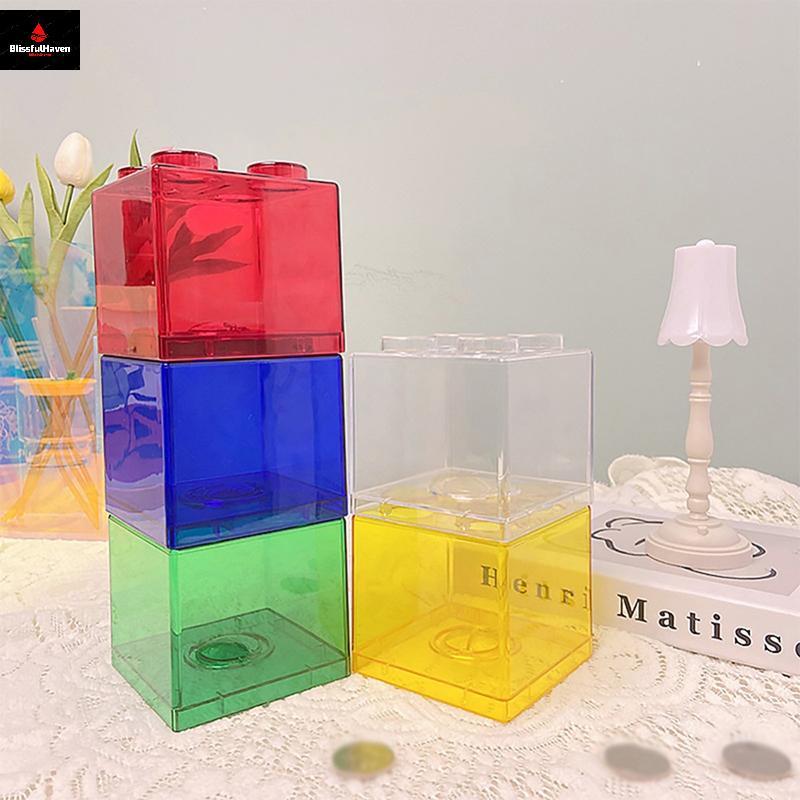 Blos Shape Coin Box Kids Money Bank Transparent Staable Storage Box Toy Gift for Children Coin Piggy
