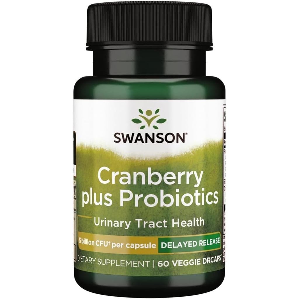 Swanson Cranberry Probiotic 5 Billion CFU, 60 Veg Capsules