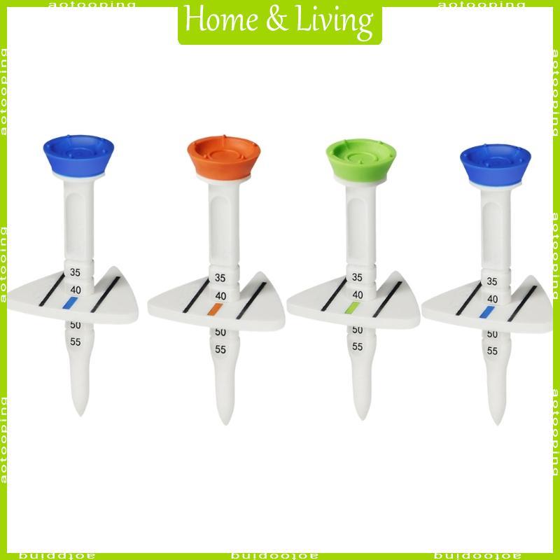 AOTOO 4 ชิ้นปรับกอล์ฟ Tees Golfs Tees พลาสติก Tees กอล์ฟฐานสนับสนุน Tees ชุด