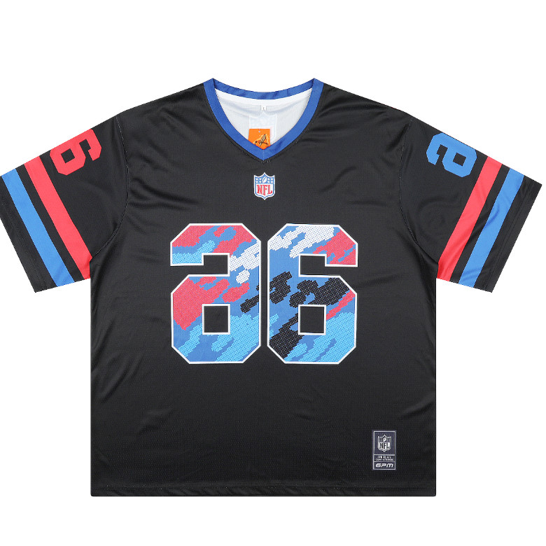 High Street Contrast สี V คอ Sixpm/6PM กีฬาตาข่ายเย็บ Digital Direct ฉีด Jersey เสื้อยืด