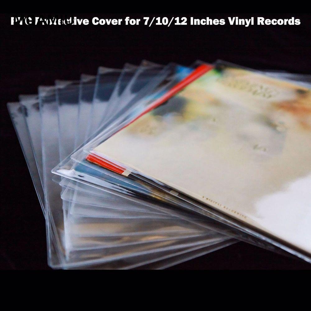 MOAMJU Vinyl Records Sleeve, หนา 7/10/12 นิ้ว LP Record Cover, ที่มีประโยชน์ Resealable Vinyl Outer 