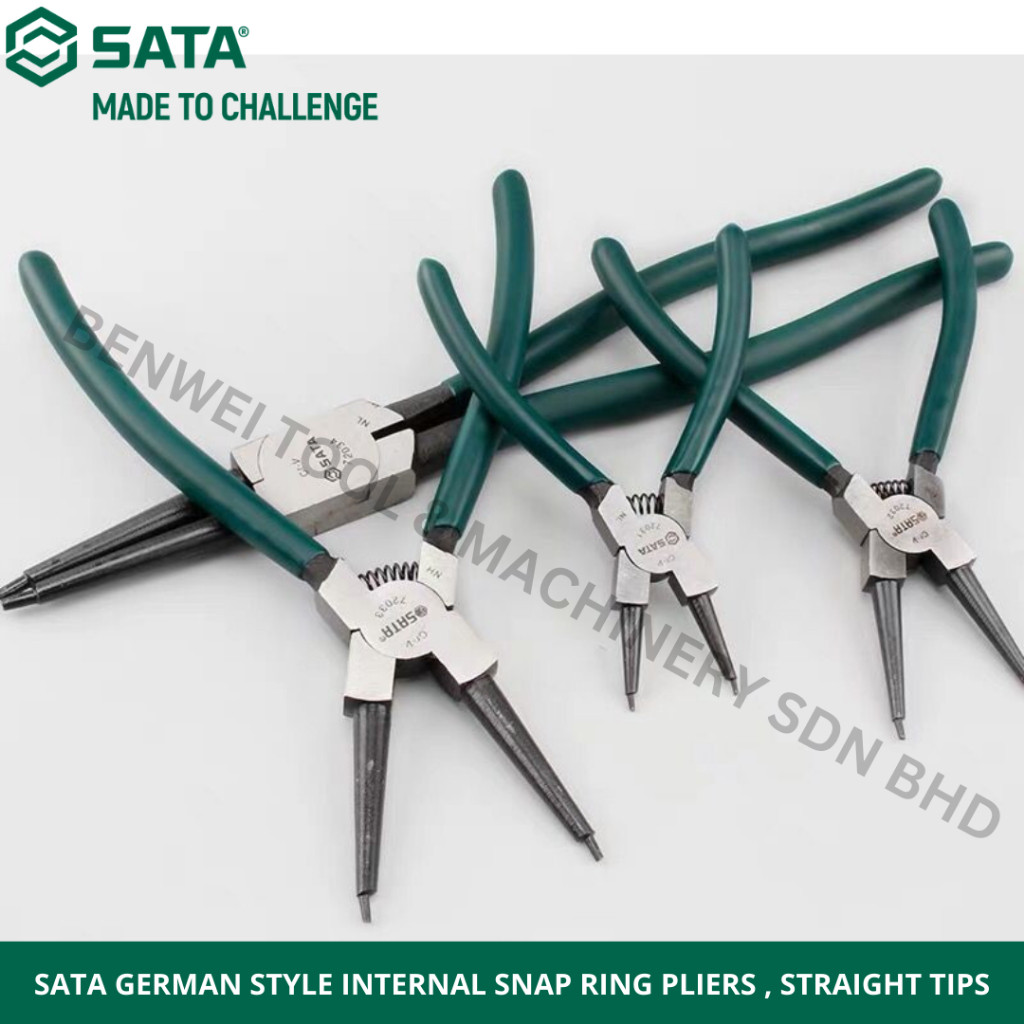 SATA GERMAN STYLE INTERNAL SNAP RING PLIERS , STRAIGHT TIPS / 5 / 7 / 9 / 13 / SATA 72031 / 72032/ 7