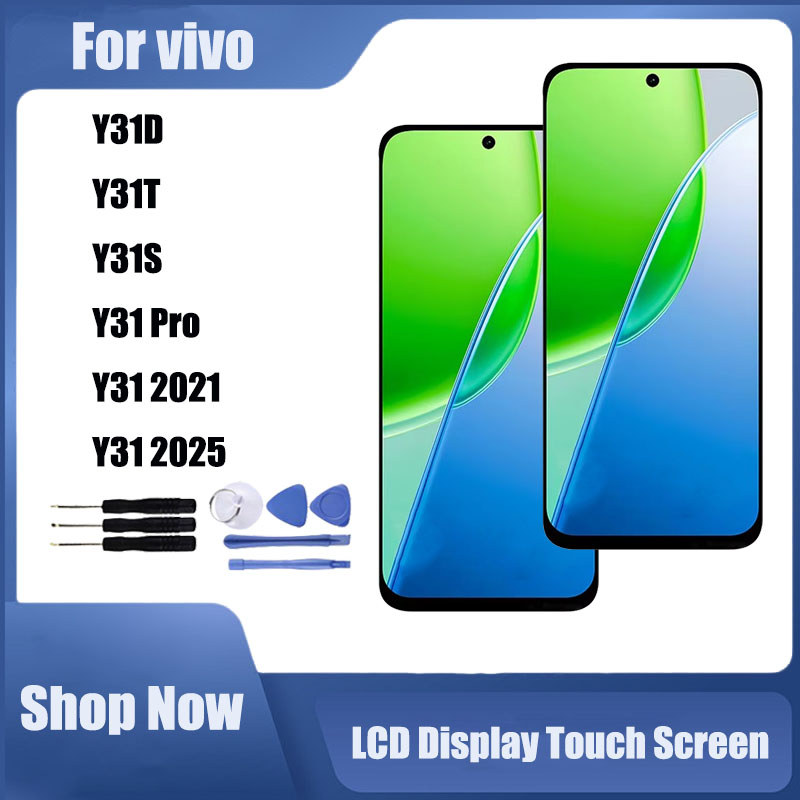 สําหรับ vivo Y31 2021 Y31 2025 Y31S Y31 Pro Y31D จอแสดงผล LCD หน้าจอสัมผัสเปลี่ยน