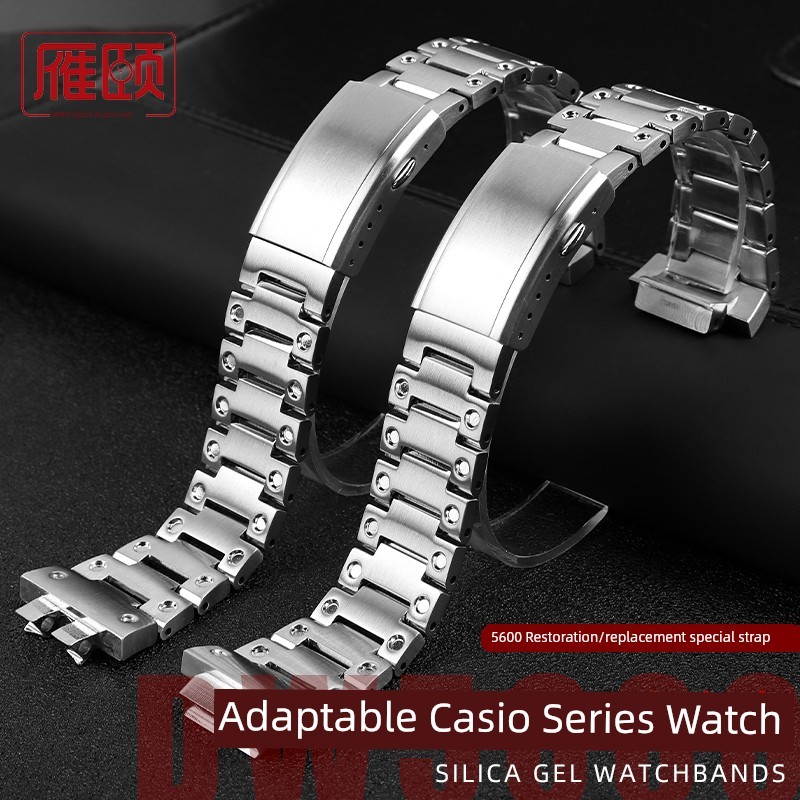 นาฬิกา ผู้ชาย seiko ของแทั นาฬิกาผู้หญิง สายนาฬิกาสแตนเลสสำหรับ Casio DW5600/M5610/GMW-B5000/GA2100/