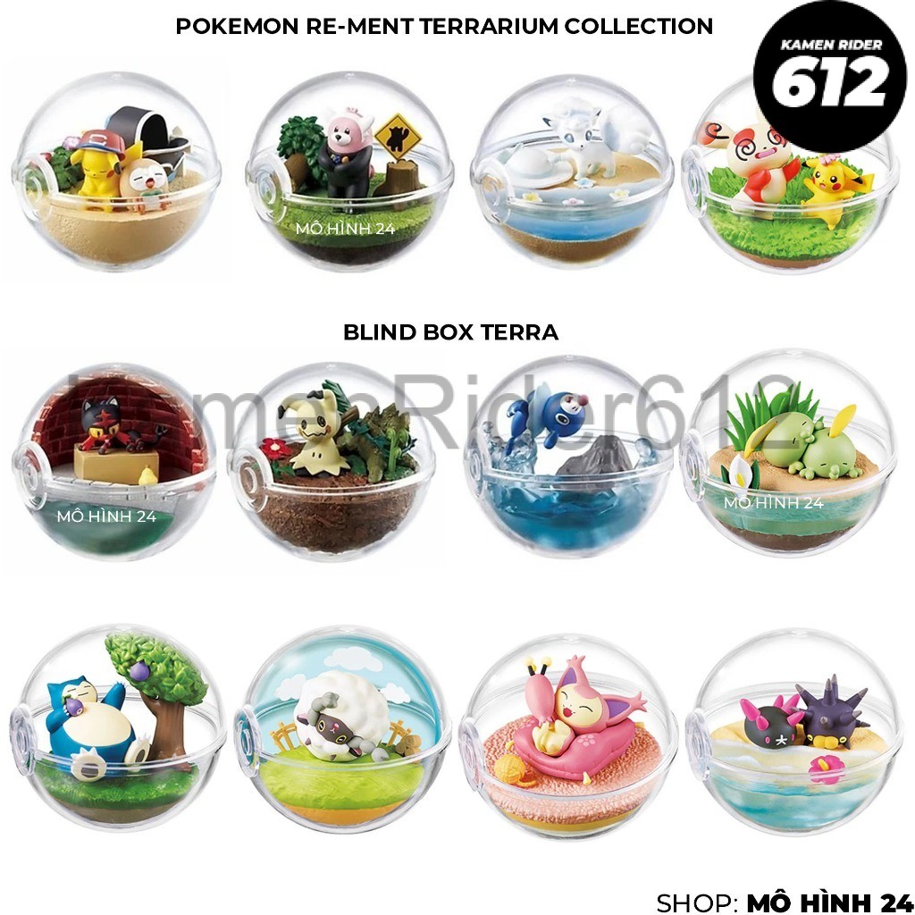Pokemon Re-ment terrarium collection ex aloha happy BLIND BOX Pikachu BLIND BOX TERRA EX vol 1 6 REM