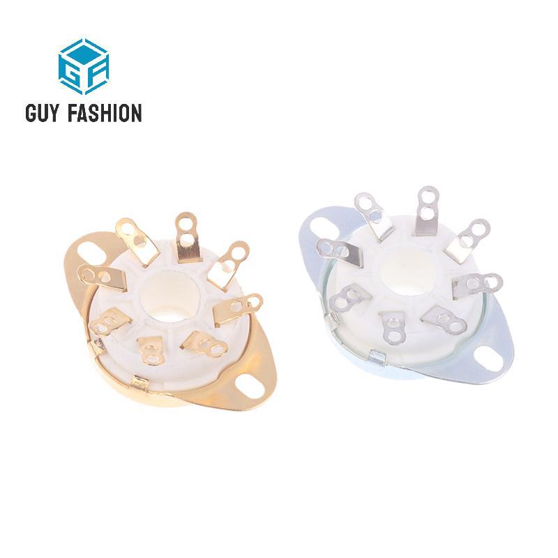 Man Fashion 1 PC 8Pin GZC8-Y-6 Octal Tube Soet ฐานวาล์วเซรามิค Ja สําหรับ KT88/6550/EL34/6P6P/6V6/6N