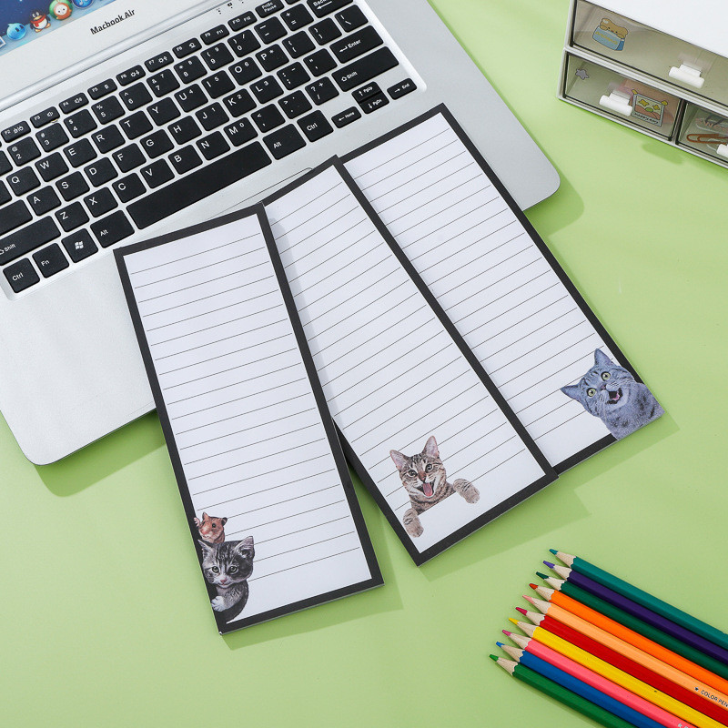 จัดหาเฉพาะ Notepad Magnetic Sticky Note Student Notepad diy Memo ตู้เย็นสติกเกอร์ Notepad