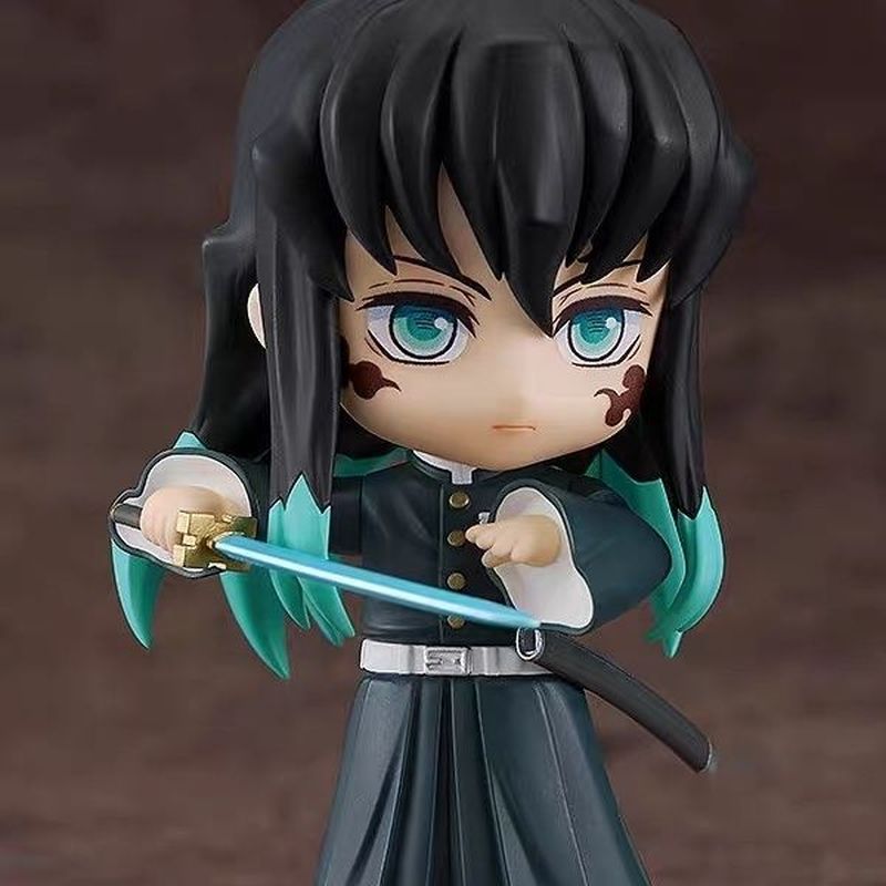 ในประเทศ Nendoroid 2218 Demon Slayer Shitotsu Muichiro Kasumizhu เครื่องประดับของขวัญเดสก์ท็อป