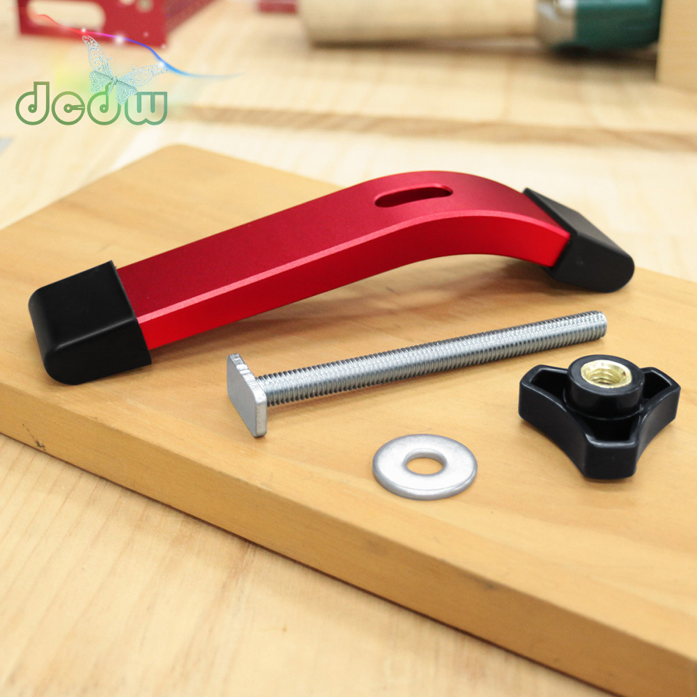 T-Track Hold Down Clamp เข้ากันได้กับราง T-Track มาตรฐาน การปรับเปลี่ยนโต๊ะเราเตอร์