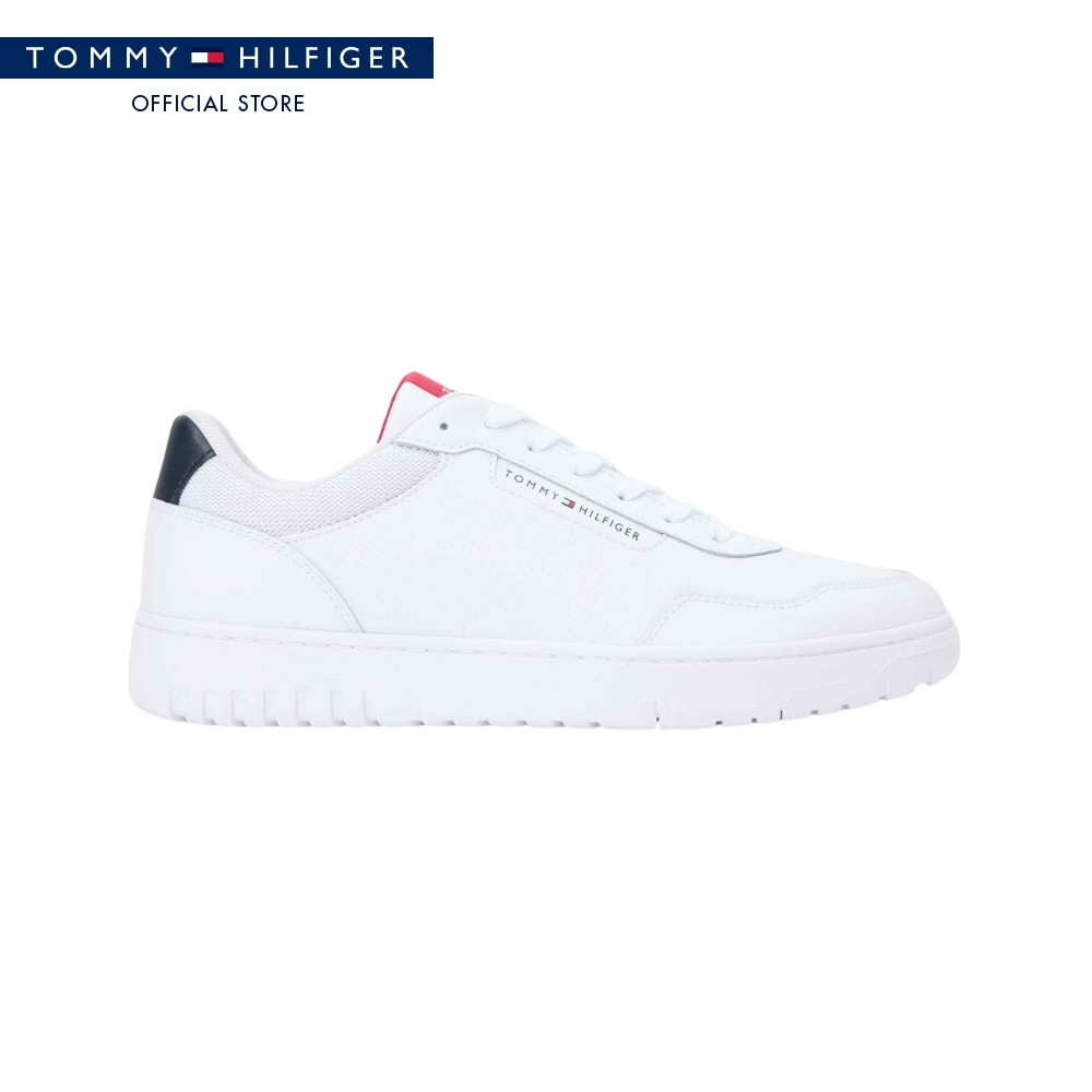 Tommy Hilfiger รองเท้าผ้าใบ ผู้ชาย รุ่น FM0FM05868 YBS - สีขาว