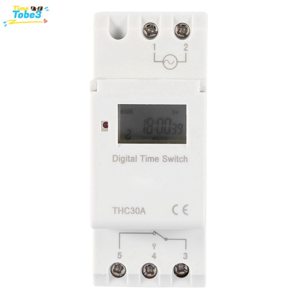 TOBE3 โปรแกรม Digital Timer Switch,1-168h 7 วันการควบคุมเวลาอิเล็กทรอนิกส์, Home Automation 16 ON/กา