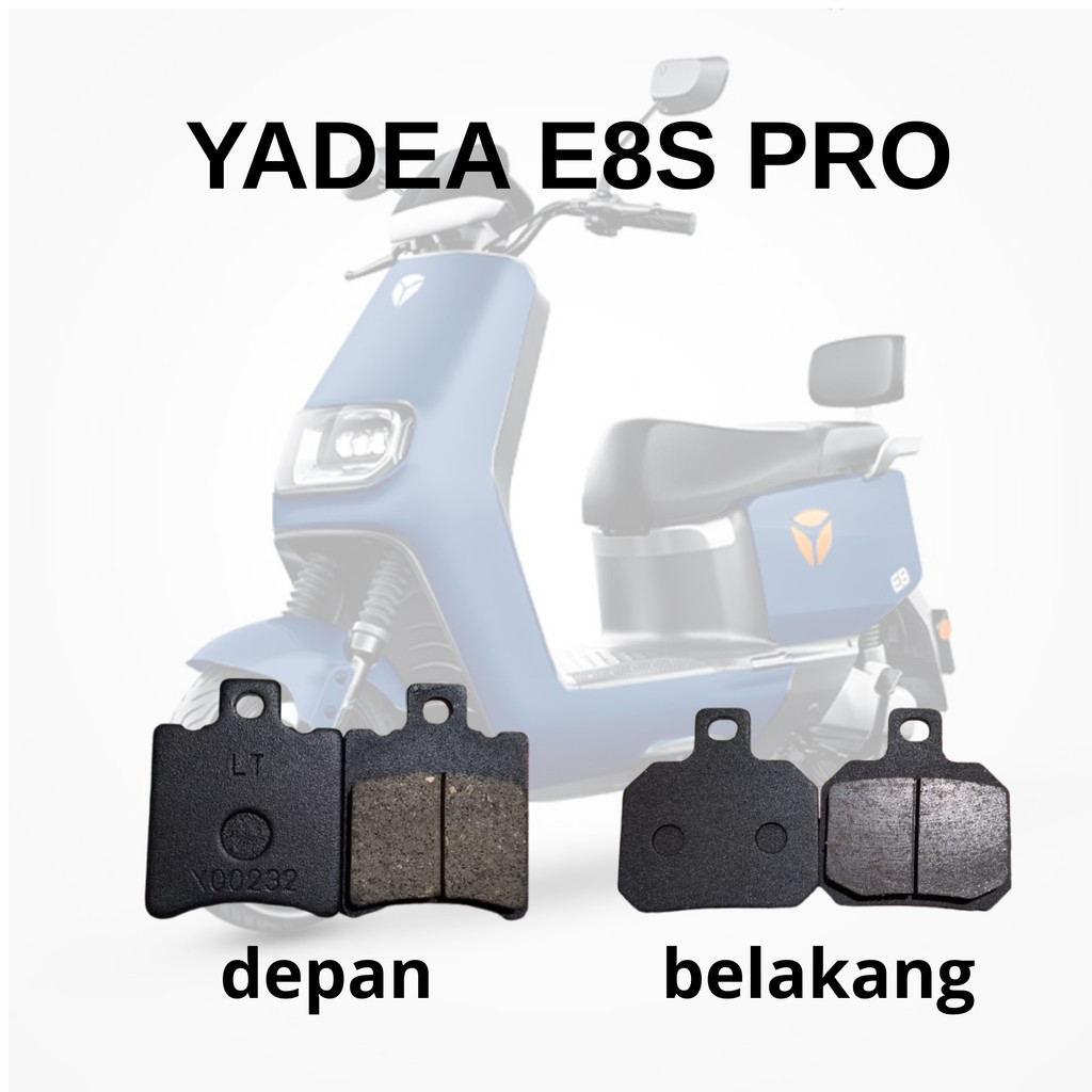 ผ้าเบรคหน้าและหลังสําหรับรถจักรยานยนต์ไฟฟ้า YADEA E8S PRO