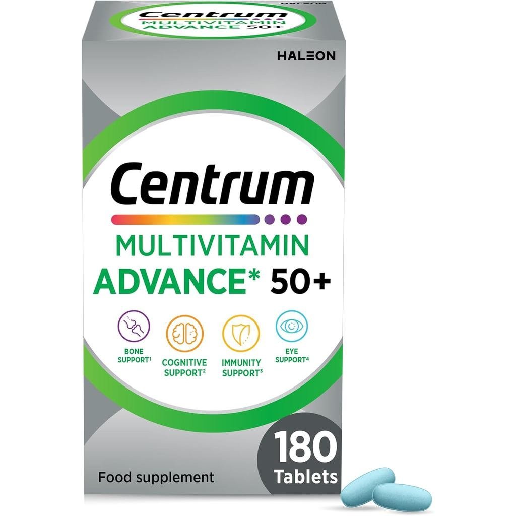 Centrum Advance 50+ Multivitamin Tablets, Adults Over 50, 180 Pack