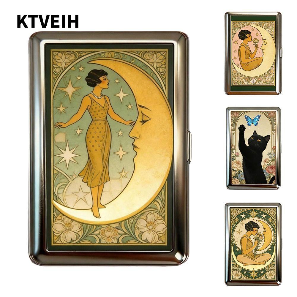 KTVEIH โลหะ , วัสดุโลหะ Vintage-Style Vintage Card , Elegant Easy Snap อเนกประสงค์ออกแบบ Multi-funct