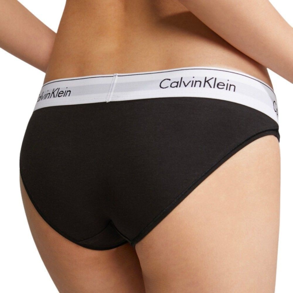 كالفن كلاين كلوت Modern Cotton بيكيني ـ نسائي أسود — صورة 4