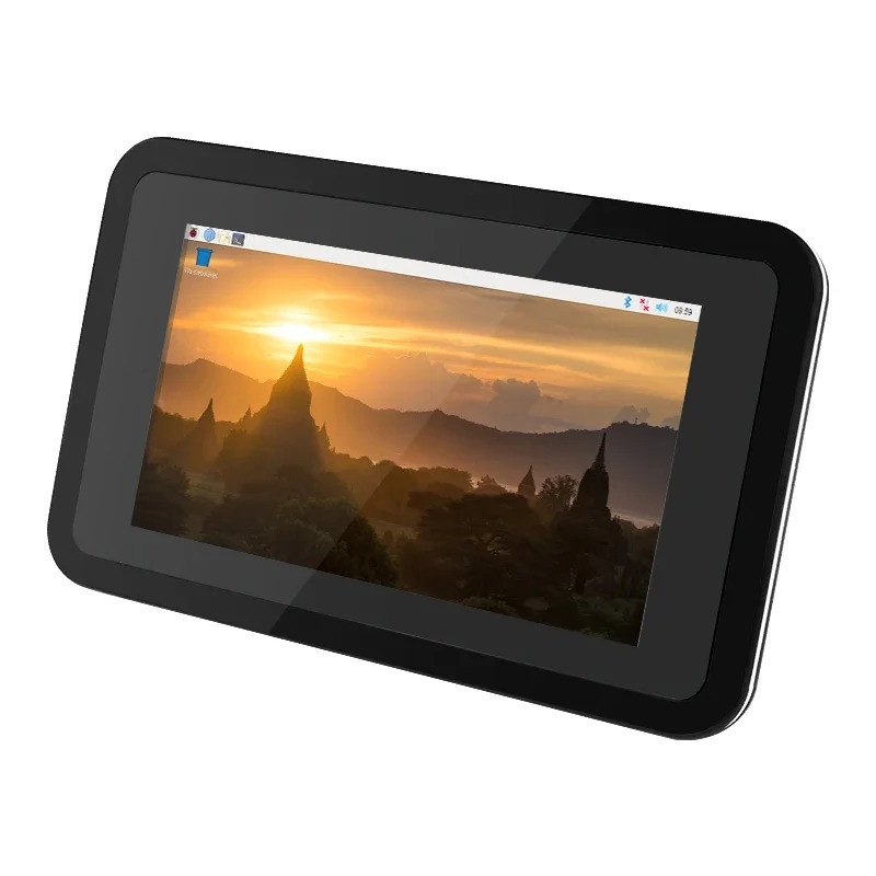 Raspberry Pi อะคริลิคสําหรับหน้าจอ 7 นิ้วอย่างเป็นทางการผู้ถือสีดําสําหรับ 7 "หน้าจอสัมผัส LCD สําหร