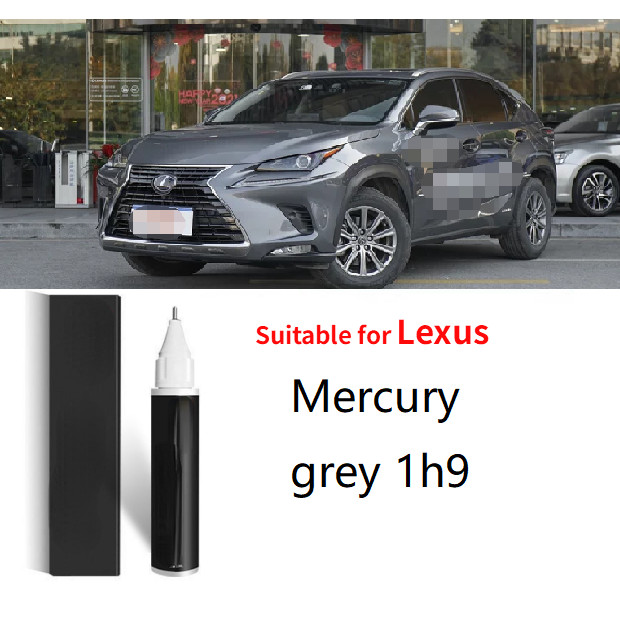 ปากกาสีเหมาะสําหรับ Lexus ES RX LF-NX GX LX NX Mercury Grey 1H9 Scratch Remover Scratch Touch Up Mer