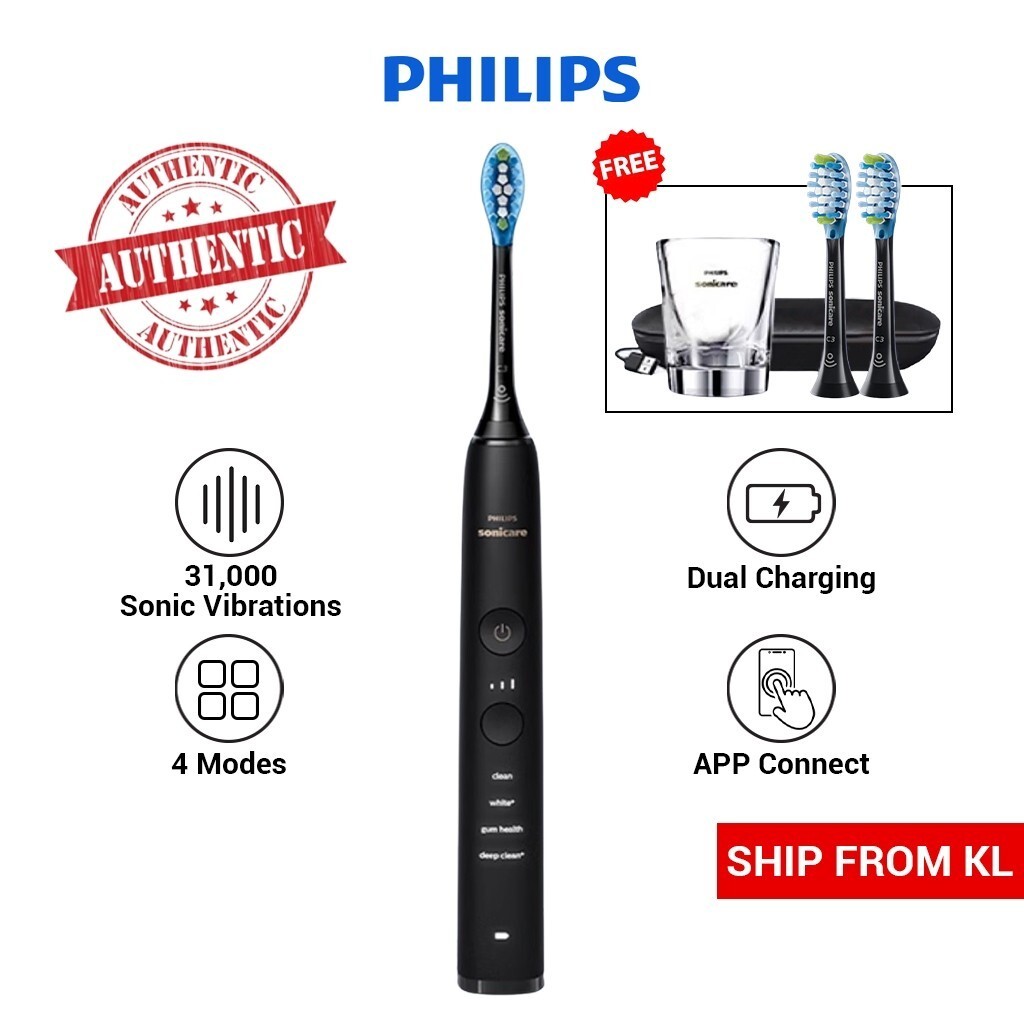 PHILIPS แปรงสีฟันไฟฟ้า Sonicare DiamondClean 9 Pro Sonic Berus Gigi แปรงสีฟันไฟฟ้าไฟฟ้า แปรงสีฟันไฟฟ