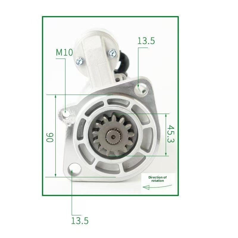 Excavator Parts Hitachi 200/210-3/240-3/250/270/3 Isuzu 4HK1 Starter Motor
