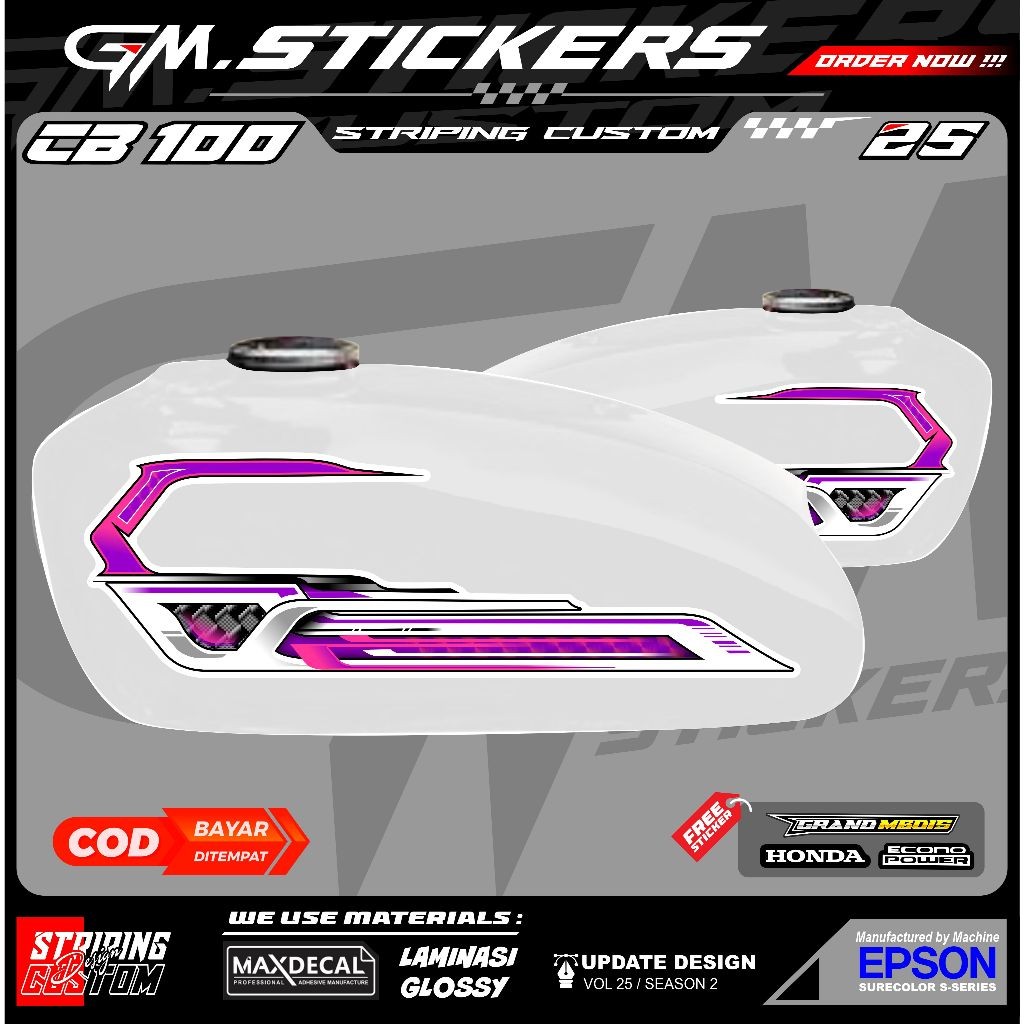 CB 100 SIMPLE VARIATION STRIPING HEXAGONAL CARBON AIR BRUSH รุ่น CB HEREX CB 100 K27