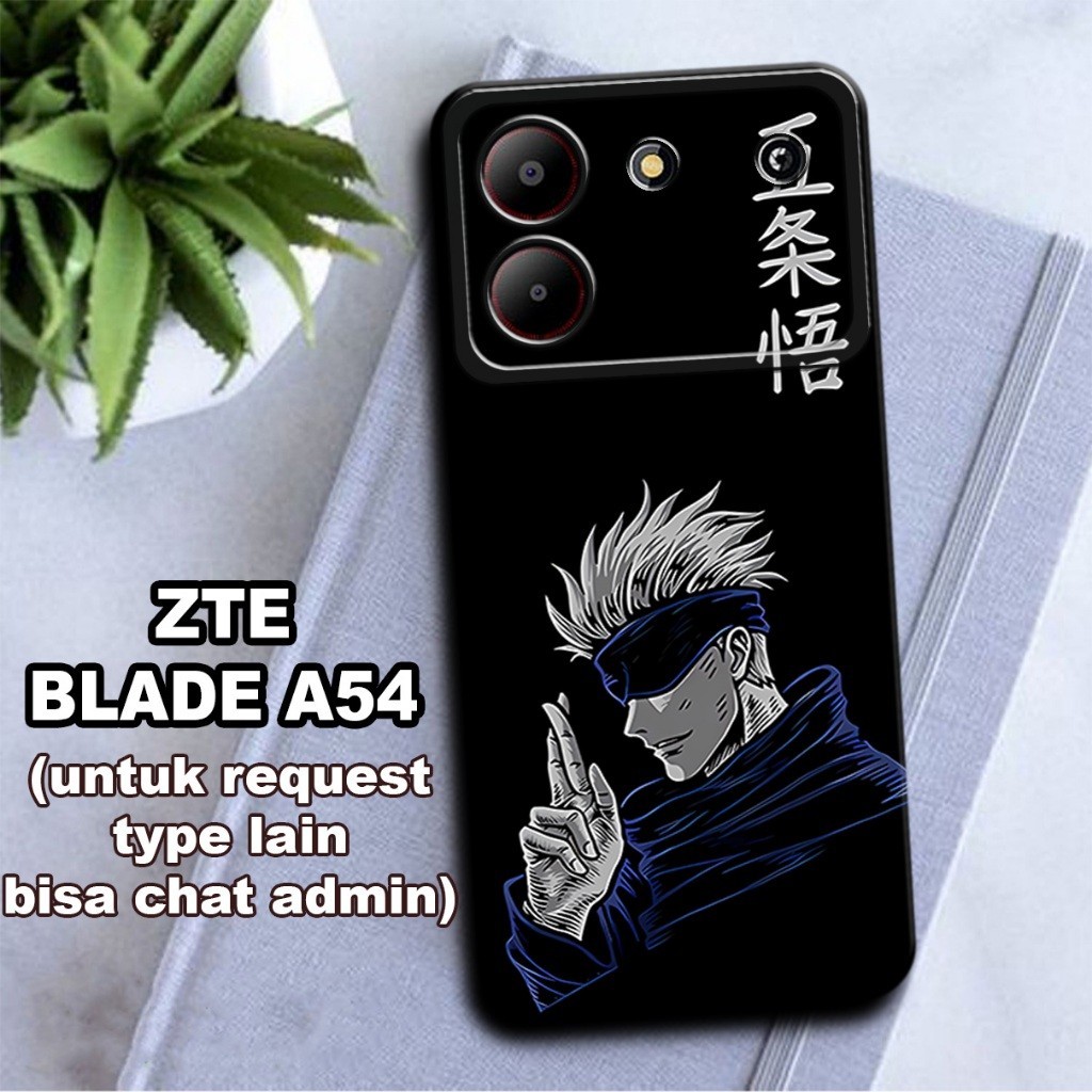 7/ ยืดหยุ่นยาง softcase สําหรับ zte blade a54/jujutsusen อะนิเมะตัวอักษร Motif/Zte blade a54 case/Zt