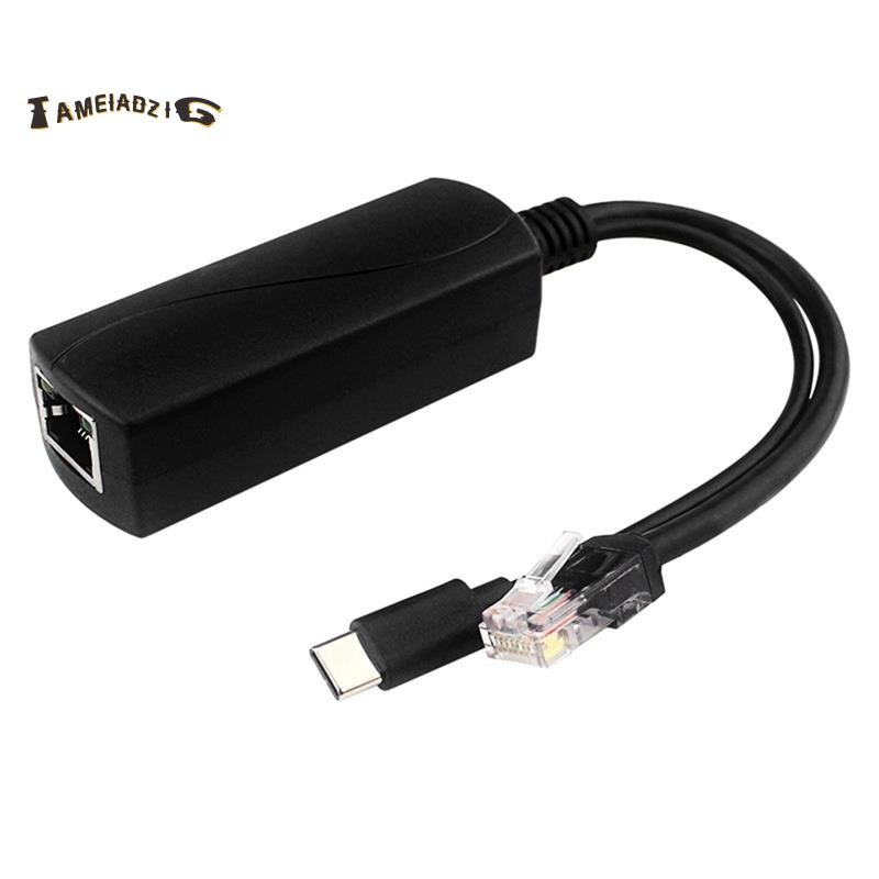 [คุณภาพ T]Gigabit POE Splitter 5V3A 1000Mbps Type-C Power over Ethernet สําหรับสําหรับกล้อง IP สําหร