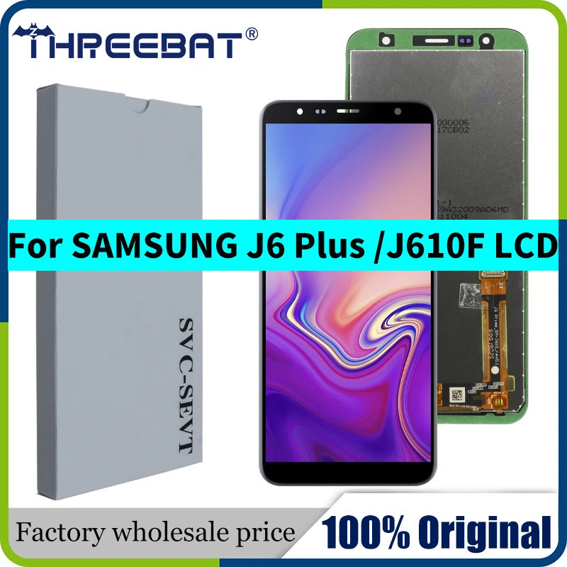 Original 6.0 LCD สําหรับ J6 PLUS J610 J610F J610FN จอแสดงผลหน้าจอ LCD สําหรับ J610F จอแสดงผล