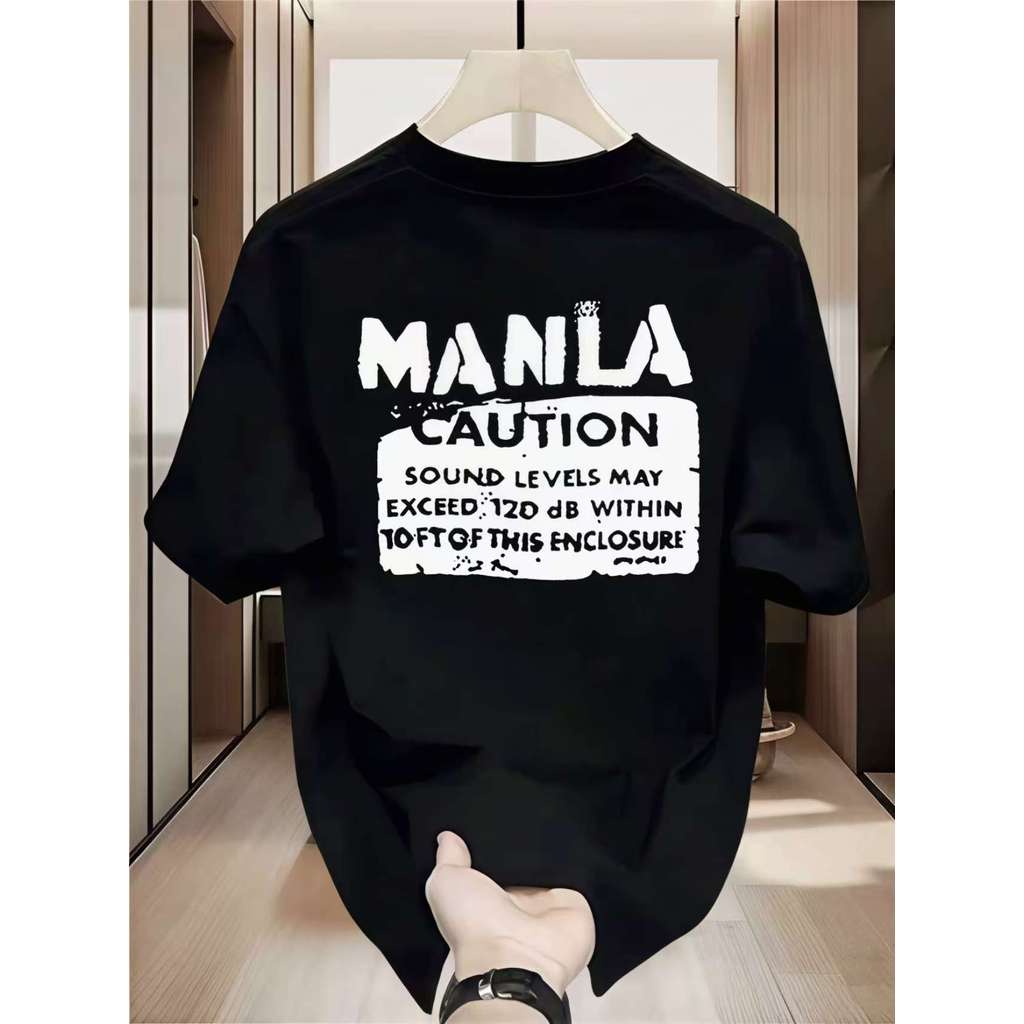 (ผ้าฝ้าย 100%)Luvoro oversize unisex เนื้อผ้านุ่มระบายแขนสั้น  T-shirt สีดำและสีขาว เสื้อยืดทูโทน เสื้อยืดแขนสั้น C1644