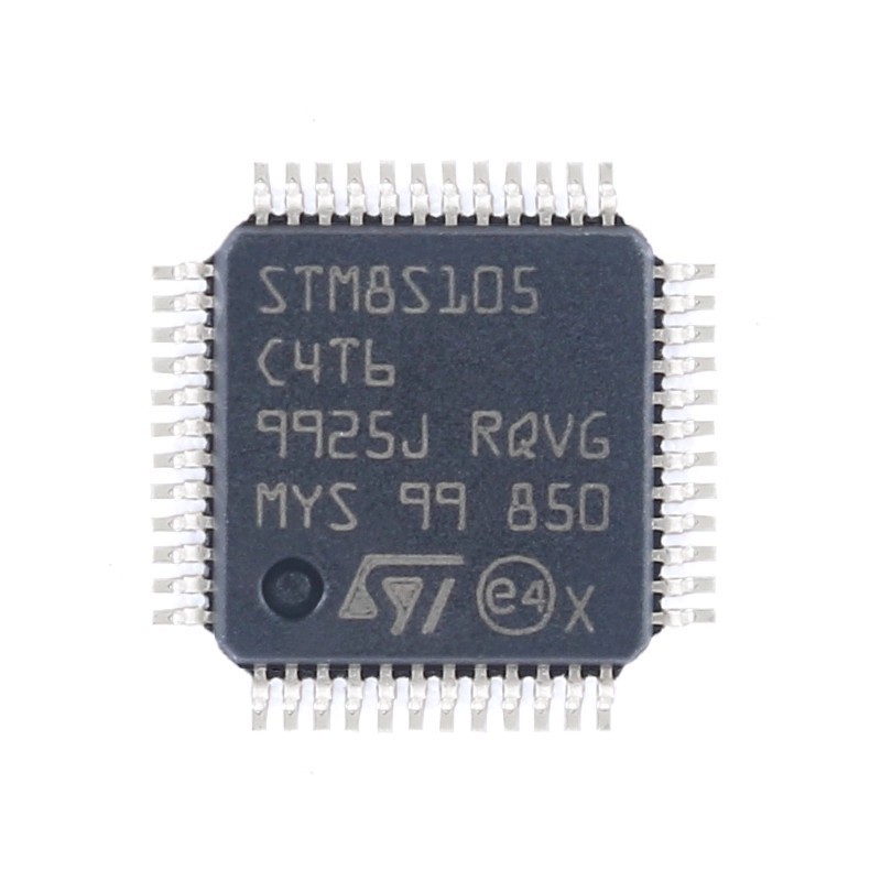 STM8S105C4T6TR LQFP-48 16MHz/16KB หน่วยความจําแฟลช/8-Bit Microcontroller-MCU ยี่ห้อใหม่