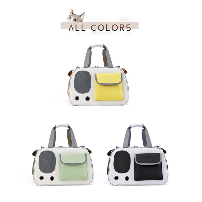 กระเป๋าแมว กระเป๋าสัตว์เลี้ยง ยิ่งใหญ่มาก แบบพกพา พับเก็บได้ ระบายอากาศได้ดี กระเป๋าทรงกล่อง หิ้ว - รูปที่ 7