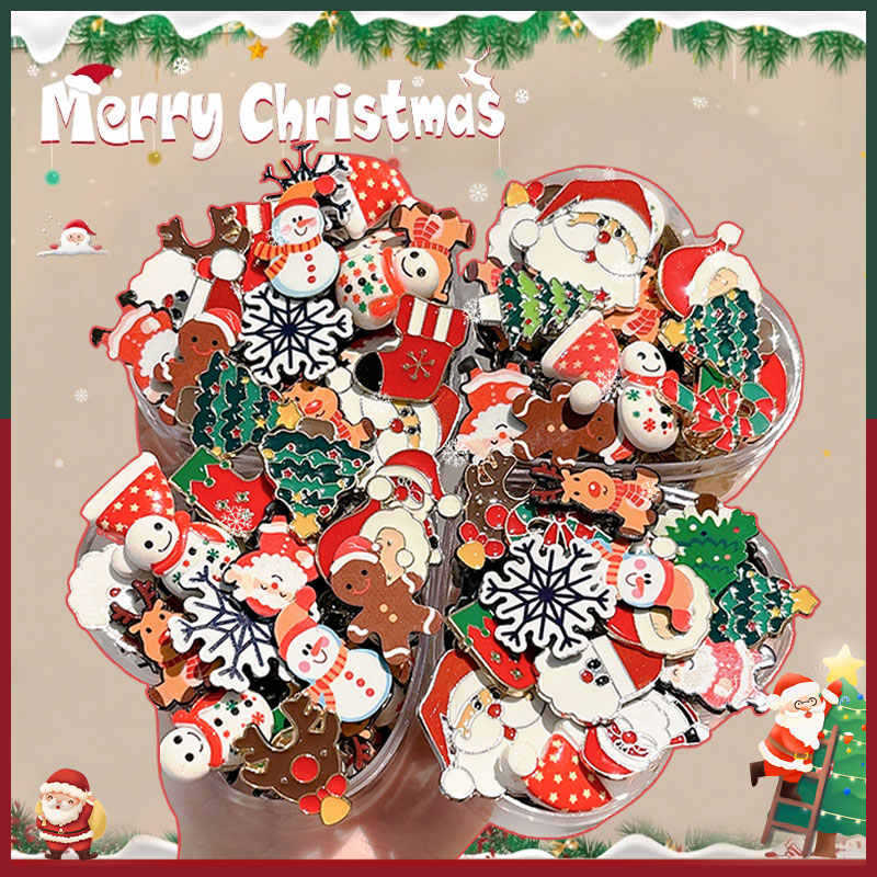 ชุด20ชิ้นคริสต์มาสเข็มกลัดขาการ์ตูนเกาหลีเครื่องประดับป้ายโลหะซานตาคลอสเสื้อผ้า เข็มหมุด