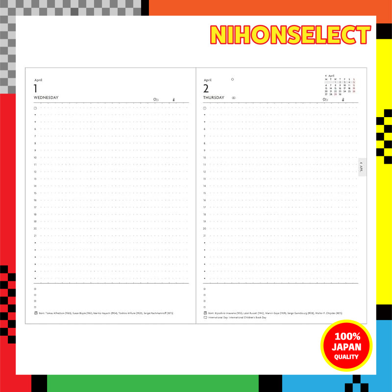 Planner 2026 Schedule Book January 1, 2026, 1 page B6 variant Refill EDiT 26WDR-ETA-RFL