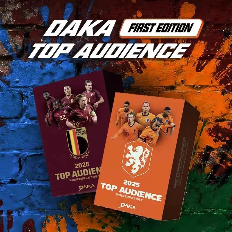[ทั้งกล่อง 6 แพ็ค] DAKA เบลเยียมทีมชาติ Top Audience Dutch National Team Animation Merchanted Football Star Card