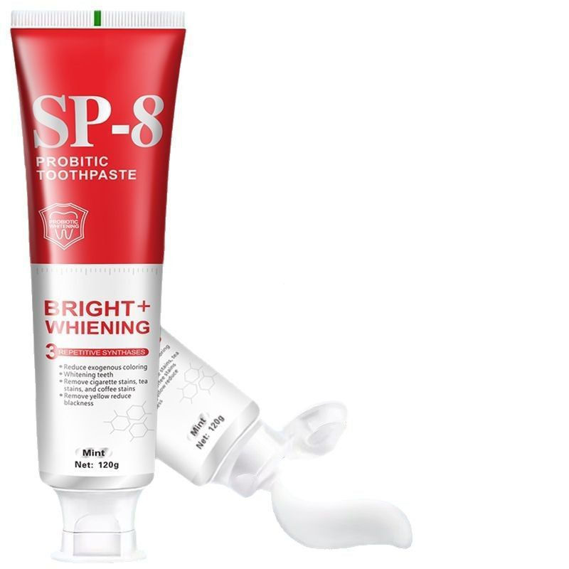 TB Spot Goods#In stock wholesale SP-8Probiotic Toothpaste English Version Oral Cleansing Toothpaste 