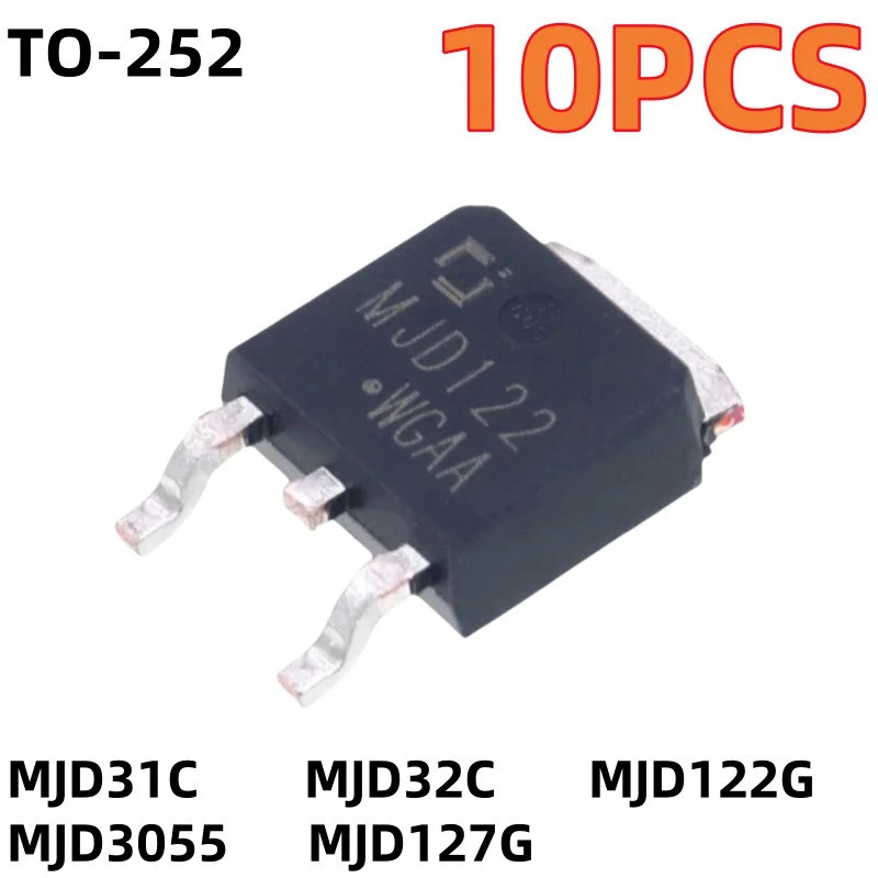 5PCS MJD31C MJD32C MJD122G MJD3055 MJD127G SMT TO-252 Field Effect ทรานซิสเตอร์