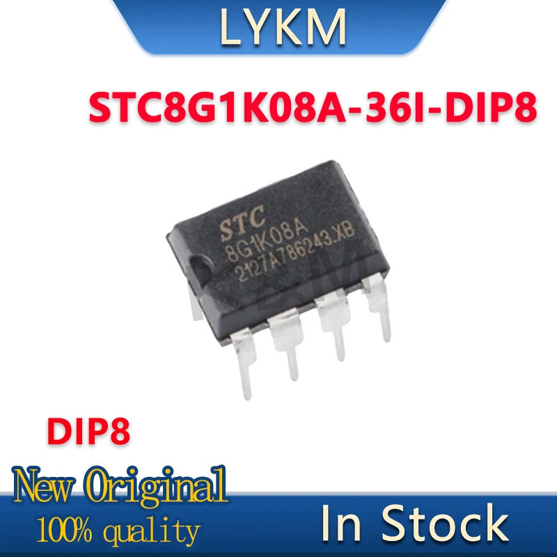 10/ชิ้นใหม่เดิมSTC8G1K08A 8G1K08A STC8G1K08A-36I-DIP8 Microcontrollerชิปในสต็อกIHZX