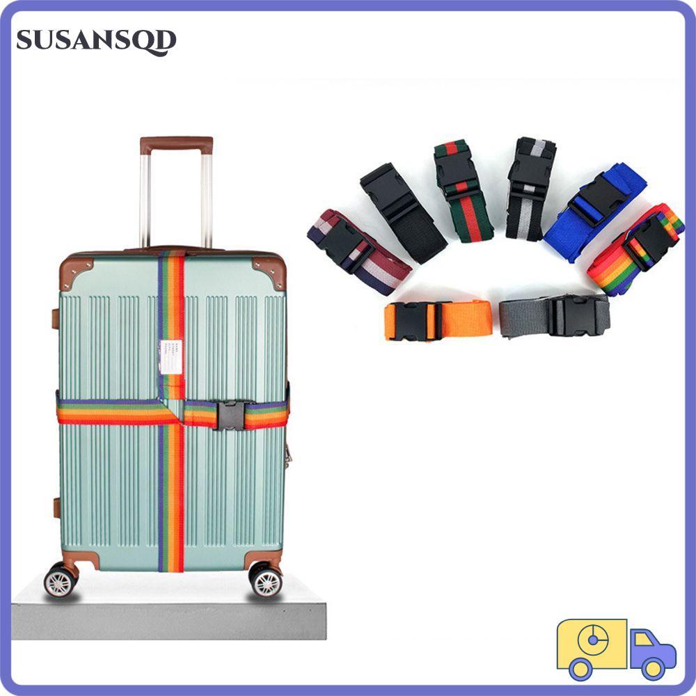 SUSANSQD กระเป๋าเดินทางสายคล้องคอปรับกระเป๋าเดินทางเข็มขัด Rainbow Travel กระเป๋าเดินทางอุปกรณ์เสริม