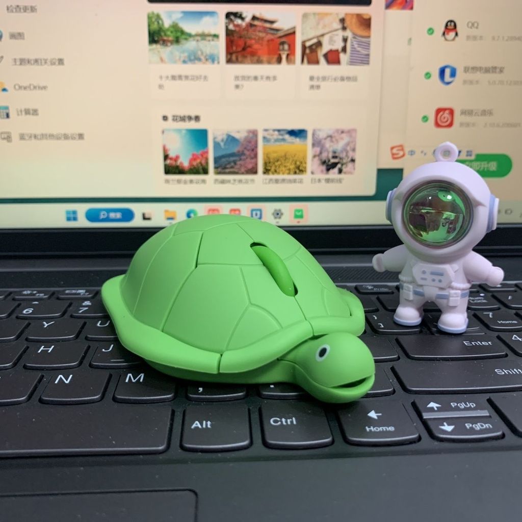 เมาส์มีสาย เมาส์เต่าเมาส์เต่าเมาส์ไร้สายแบบมีสายเมาส์แบบชาร์จเต่าเมาส์เดสก์ท็อปโน๊ตบุ๊คสากล Little Red Book