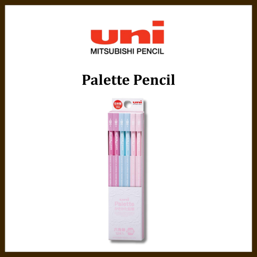 Mitsubishi Pencil Writing Pencil Unipalette HB, Writing, Pastel Pink, 1 Dozen, K5051HB
