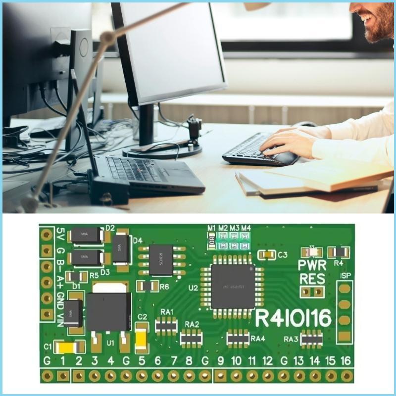 EZR 16CH 5 IN 1 Modbus Rtu ดิจิตอล IO โมดูล RS485 NPN DI-DO Pin Cores Board