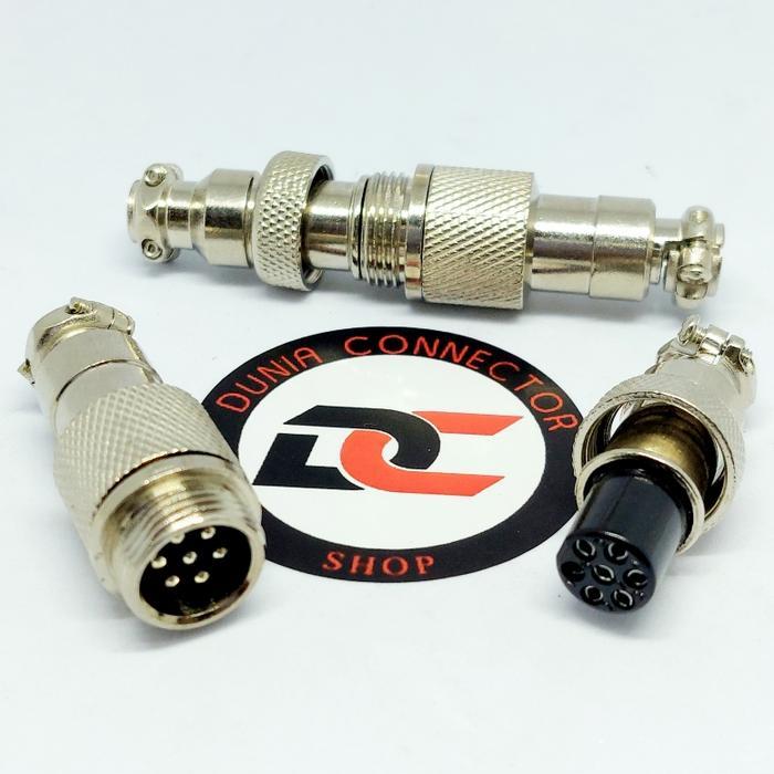 CB CONNECTOR GX12 CABLE WAYER CONNECTOR 7 PIN 12MM ใหม่....!!!