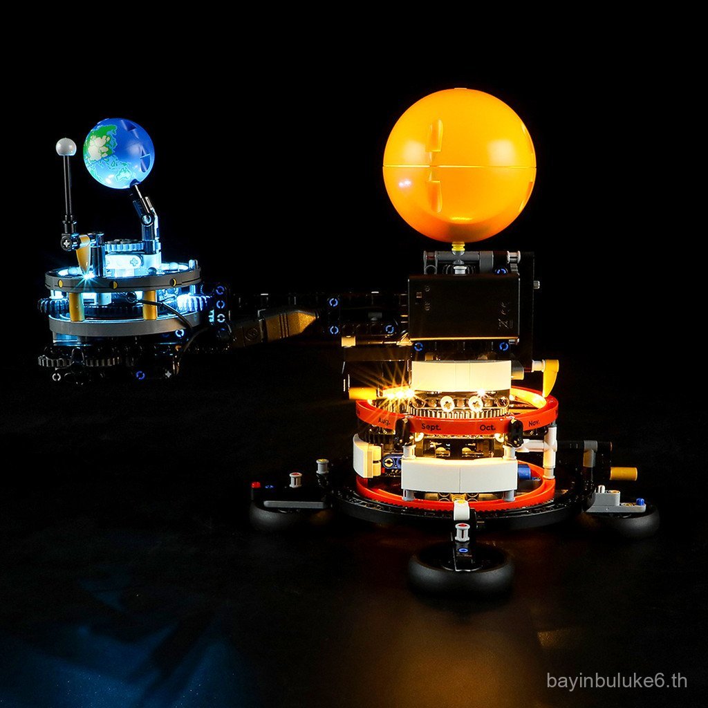 YB เข้ากันได้กับ Lego 42179 Earth and Moon Track Operation Model Building Block ไฟ LED IDEAS เครื่อง