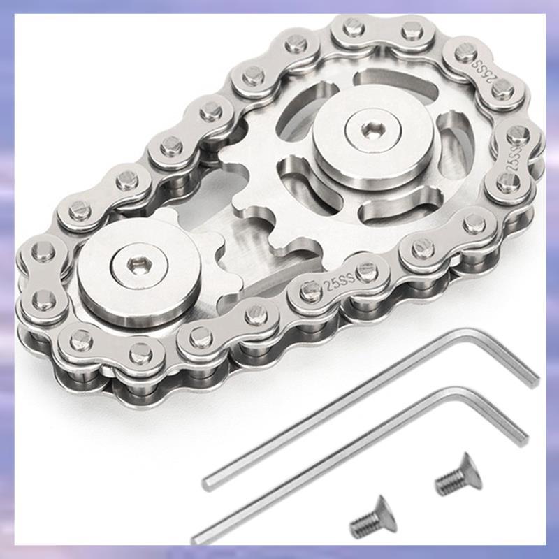 Sprocket Flywheel Gyro Sprocket Chain ของเล่นโลหะ