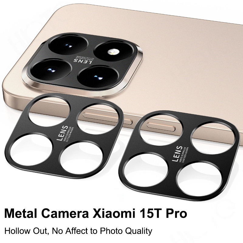 ตัวป้องกันกล้องโลหะสําหรับ Xiaomi 15T Pro / 15T การ์ดเลนส์กันรอยขีดข่วน