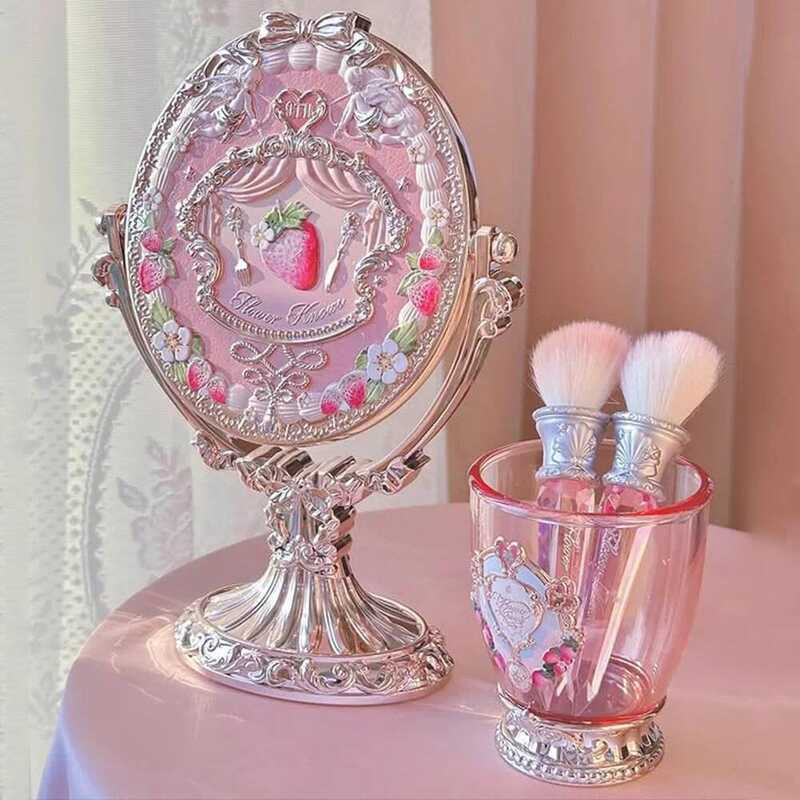 Knows Flower 9Th ของขวัญสําหรับวันเกิดวันหยุดหวีแปรงแต่งหน้าถังเจ้าหญิงหวาน