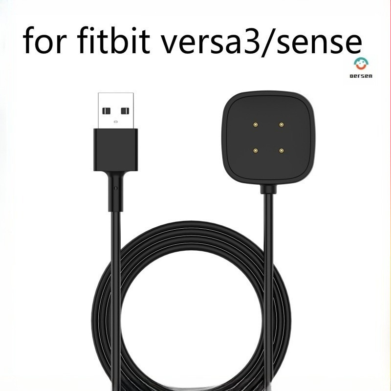 สายชาร์จสําหรับ Fitbit Versa 3 4 Fitbit sense 1 2 Smart Watch Charger dock Cable USB สายชาร์จข้อมูล