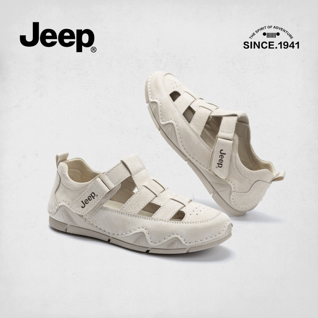 JEEP รองเท้าแตะกีฬาผู้หญิง Jeep Breathable Casual Toe-Covered แบบโรมัน
