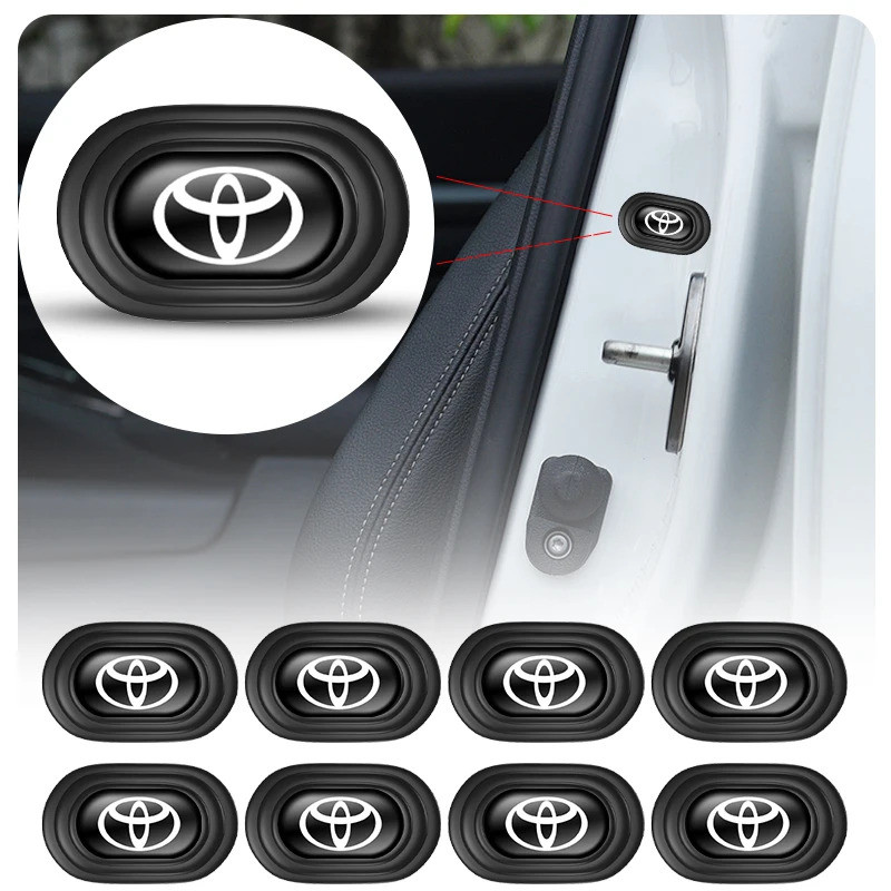 4/12PCS รถประตู Anti-shock โช้คอัพ Pad อุปกรณ์เสริมสําหรับ Toyota Corolla Yaris Aygo GT86 Prius RAV CHR Camry Auris Avensi
