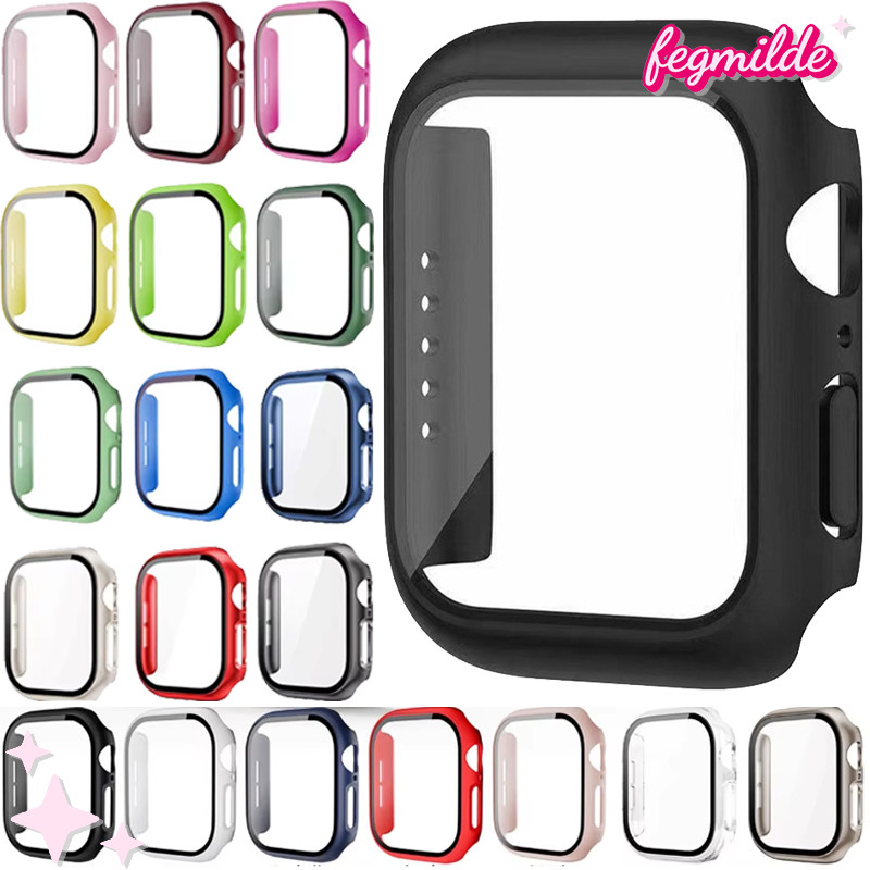 เคสฝาครอบฟิล์มกระจกนิรภัย for Apple Watch Ultra/SE 3 2 Iwatch Series 11 10 9 8 7 6 49มม 42มม 38มม 41มม 40 46 44 45มม