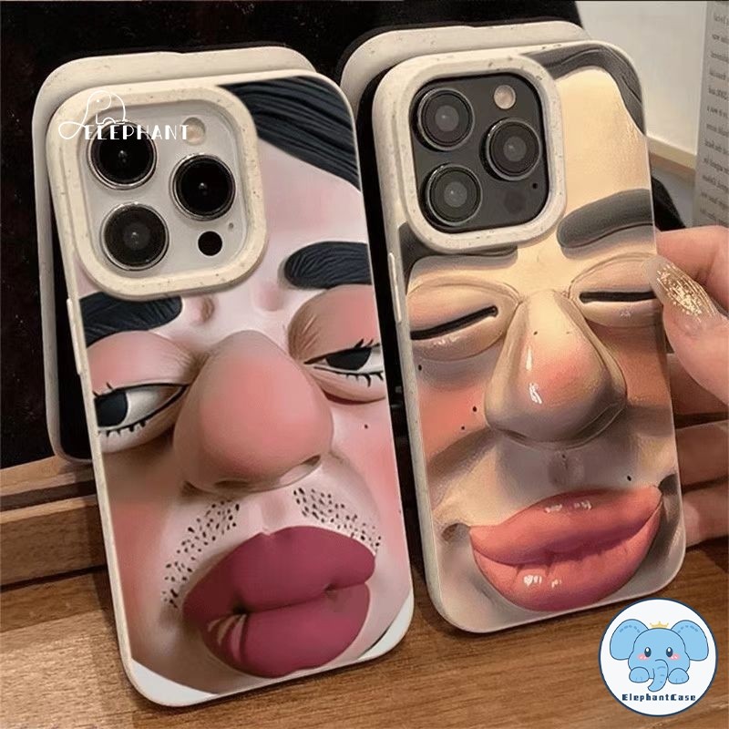 คู่ตลก กรณีที่ย่อยสลายได้น่าเกลียดอย่างยิ่ง เคสไอโฟน16 11 15 XR 13 14 12 Pro Max 16 14 15 Pro 16 6 7 8 Plus XS X MAX SE